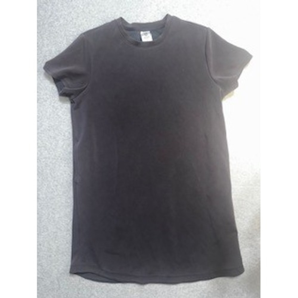 Member's Mark Womens Charcoal Gray Short Sleeve Crew Neck T-Shirt Dress Size L